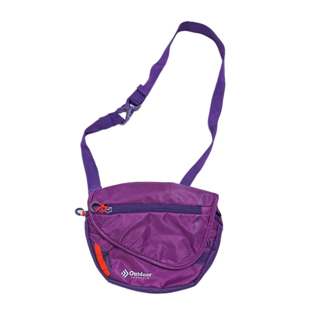 Outdoor Products Fanny Pack Waist CrossBody Purple Bag Trail Hiking Fishing